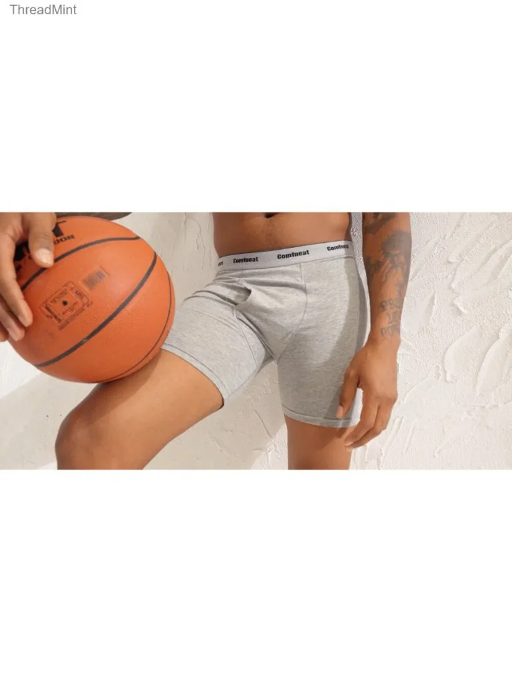 Men's 6-Pack Cotton Boxer Briefs Breathable Stretch Underwear